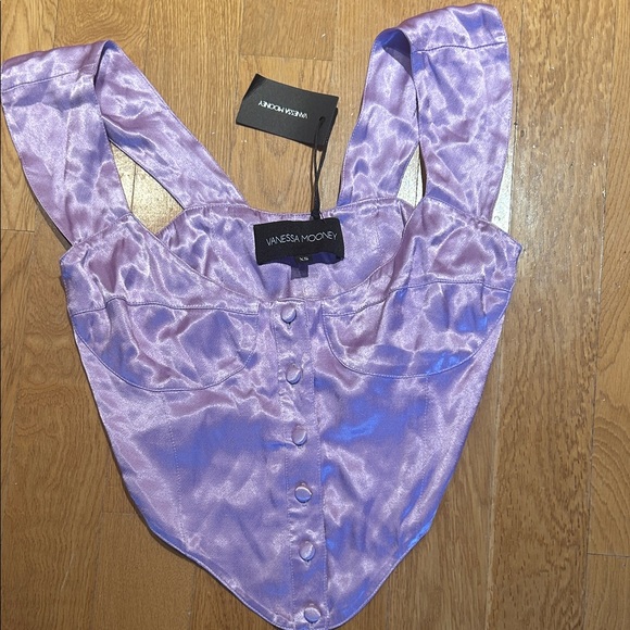 Vanessa Mooney Tops - Vanessa Mooney Lavender Satin Top